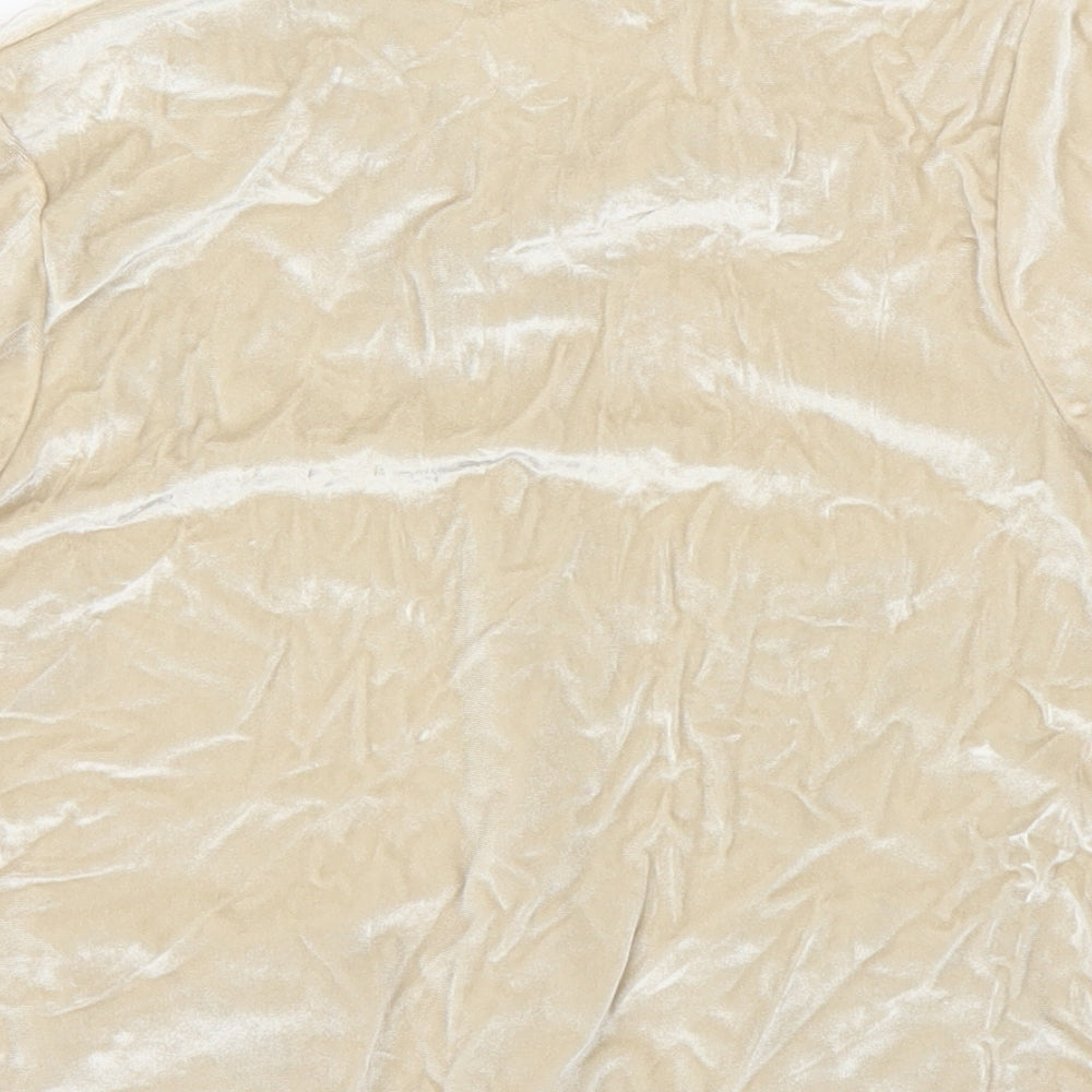 Winter Roes Girls Beige Velvet Top Pyjama Top Size 9-10 Years