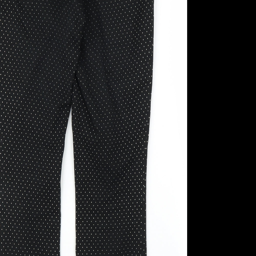 Gap Womens Black Pedal Pusher Trousers Size 8 L24 in