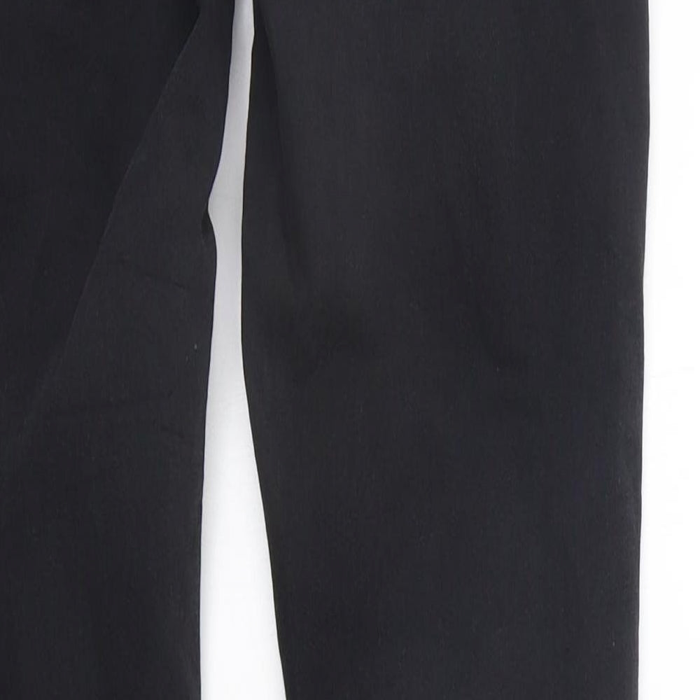 deniem co Womens Black Trousers Size 10 L27 in