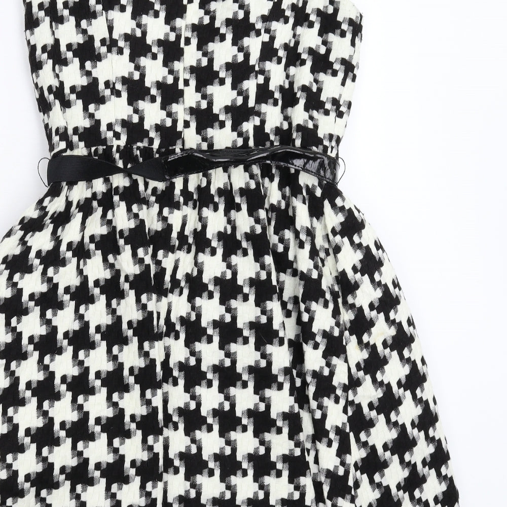 Untold Womens Multicoloured Houndstooth Fit & Flare Size 12