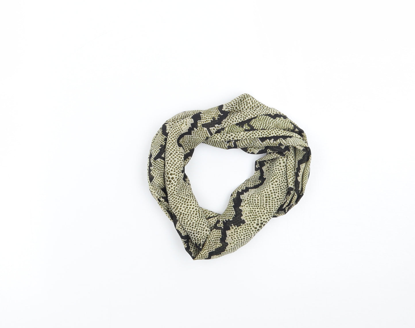 Preworn Womens Black Animal Print Scarf