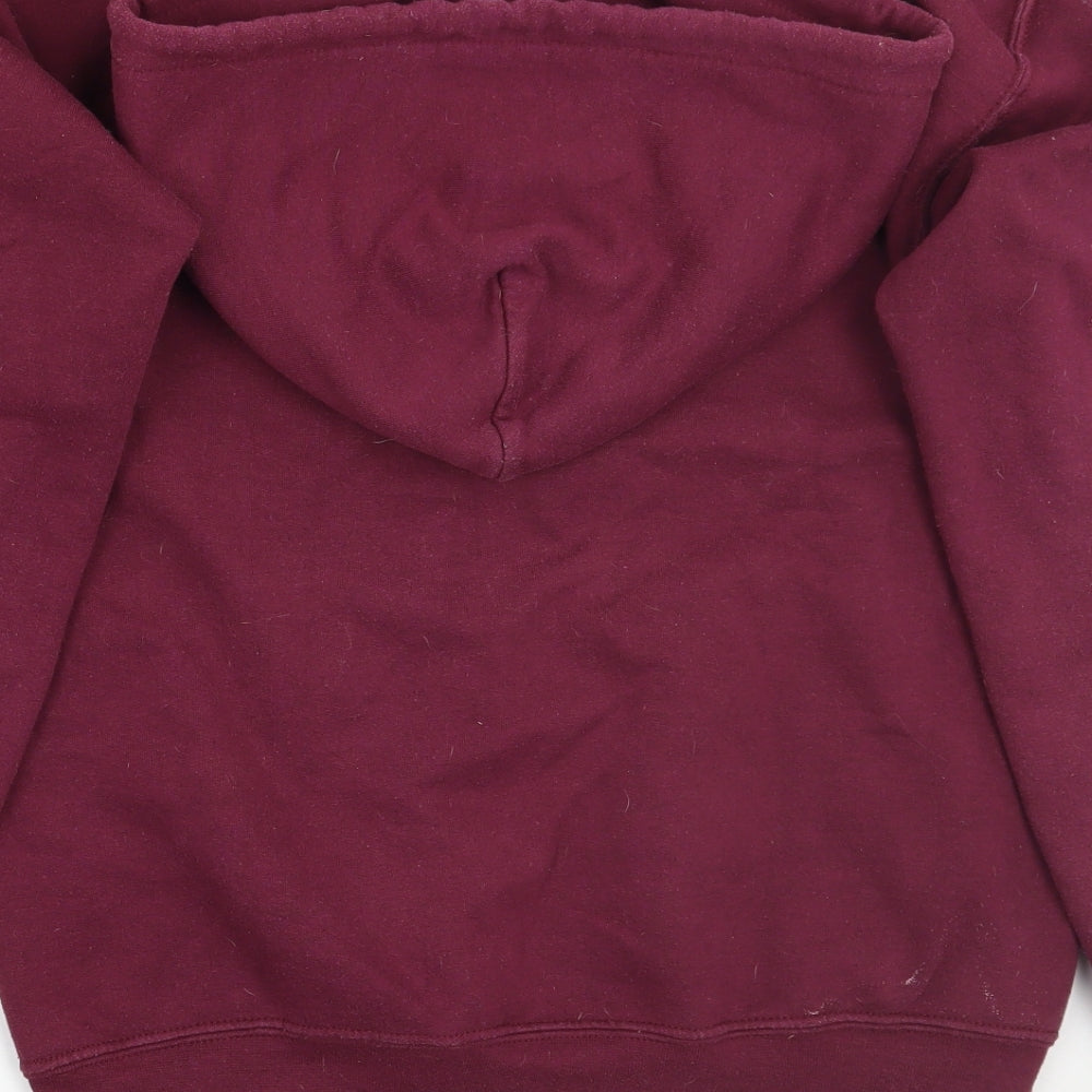 Gildan Womens Purple Pullover Hoodie Size S