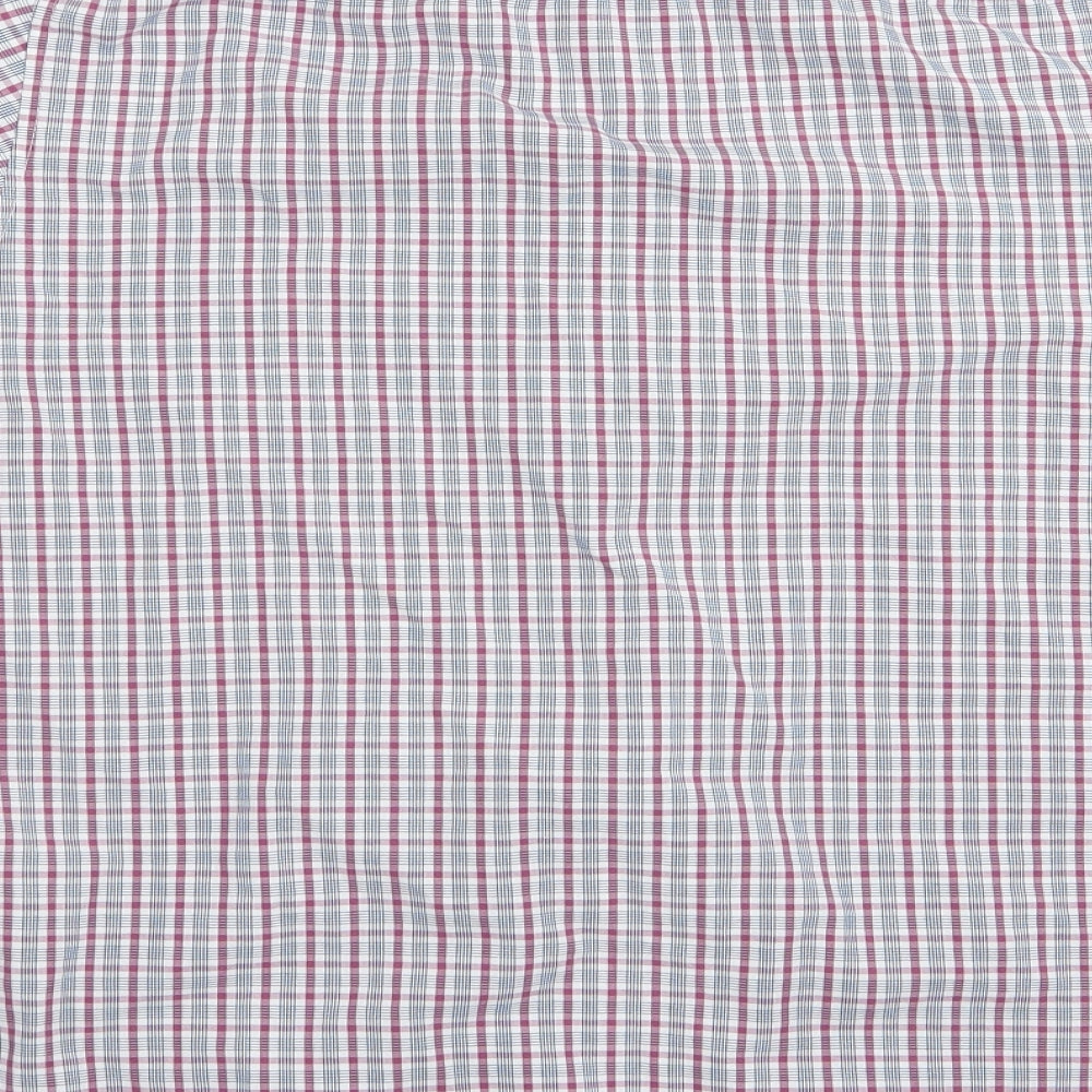 Florence and Fred Mens Red Check Button-Up Size S