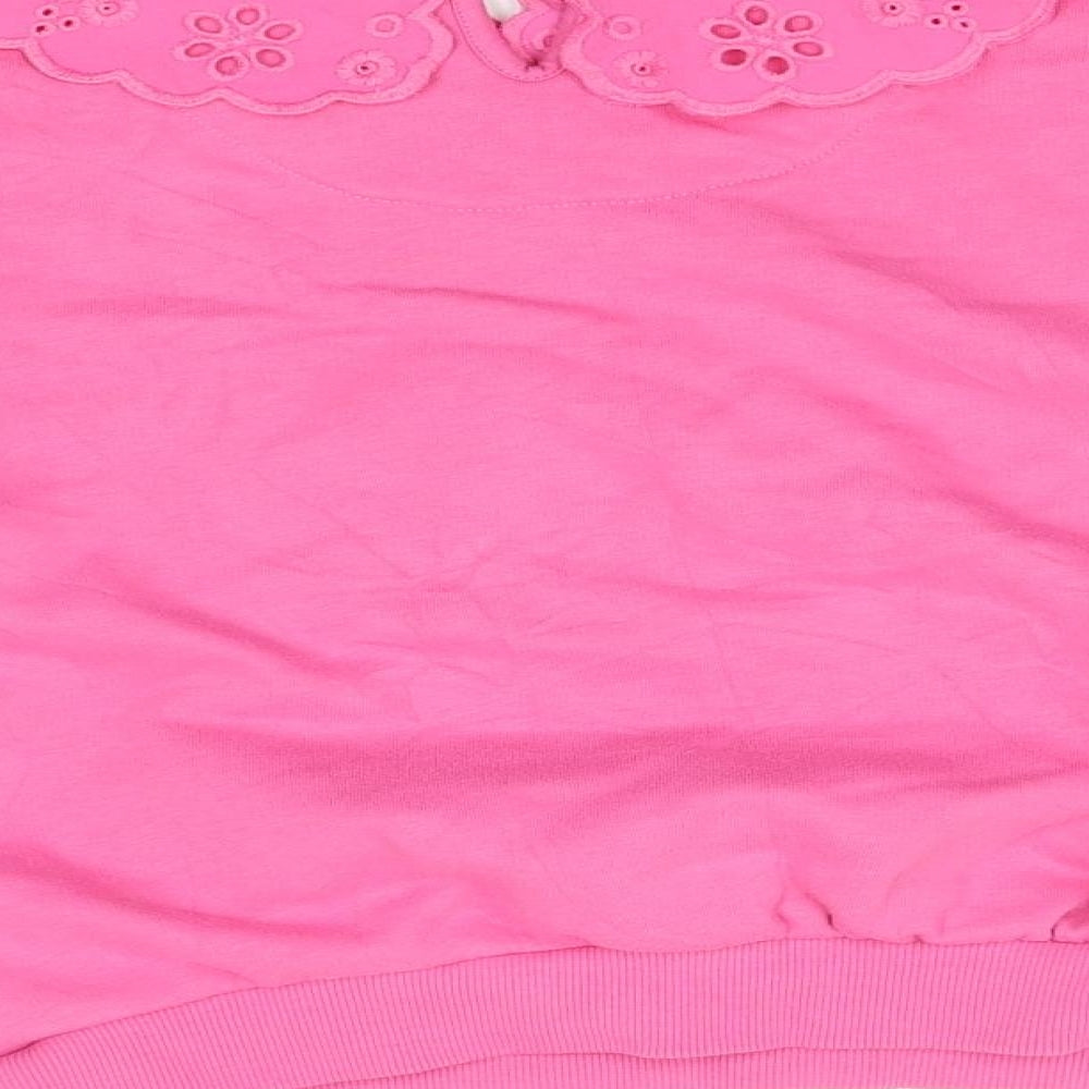 F&F Girls Pink Pullover Jumper Size 9-10 Years