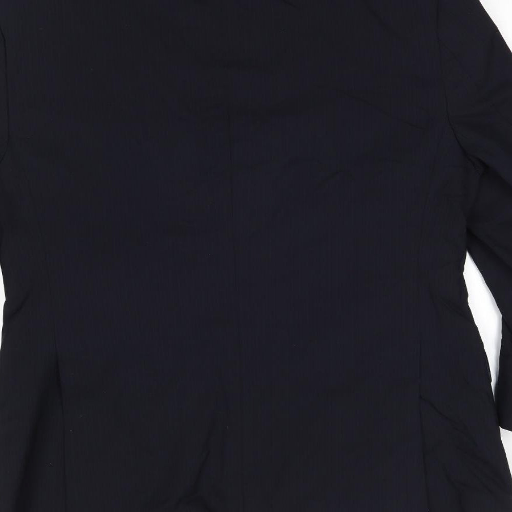 Linea Mens Black Striped Jacket Blazer