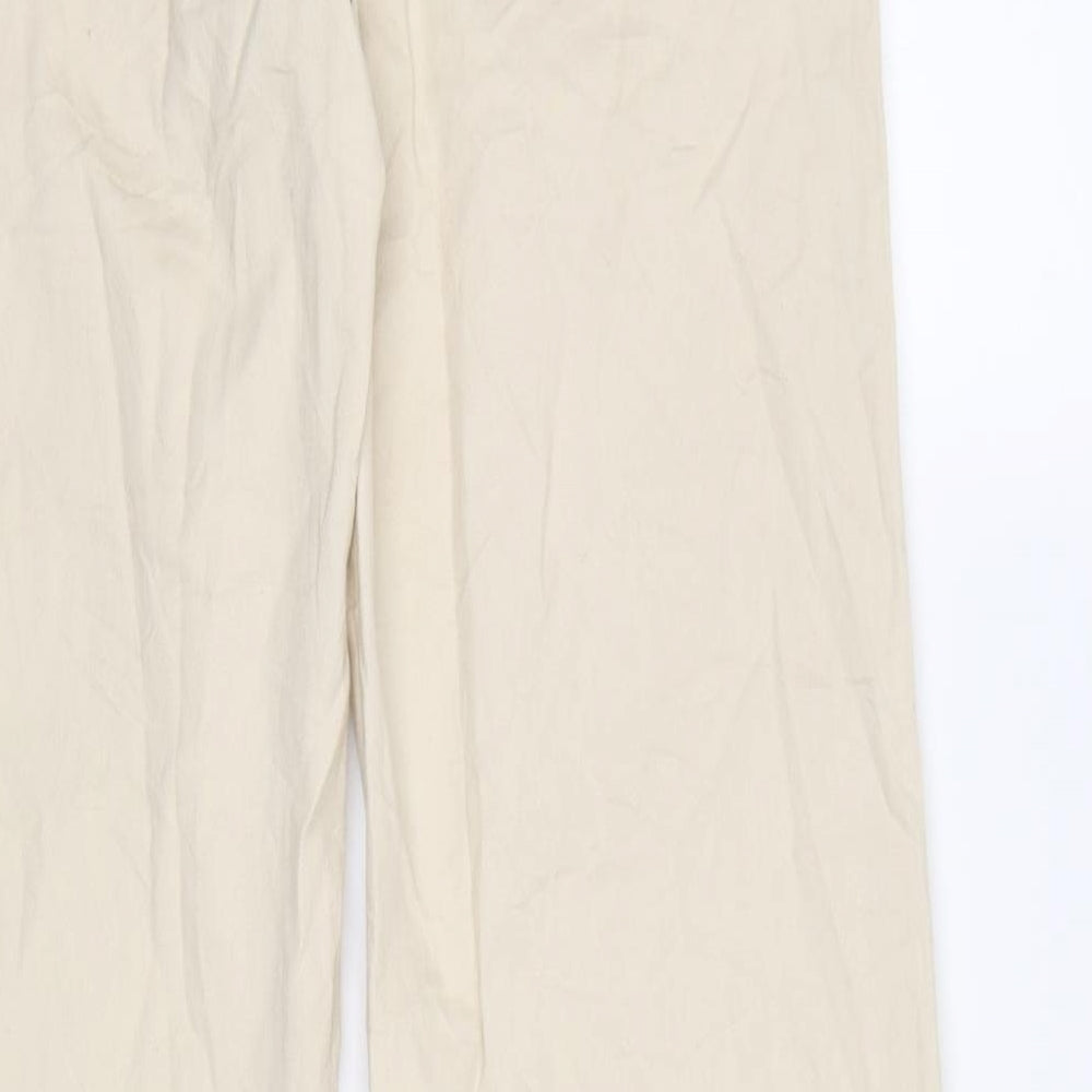 Piano Woman Womens Beige Trousers Size 12 L32 in