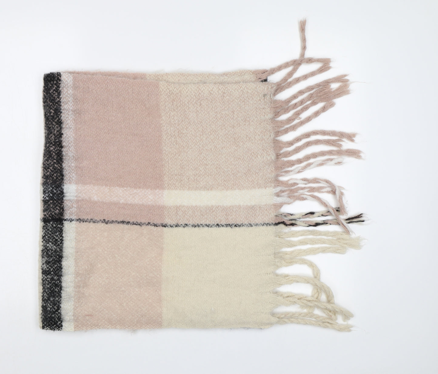 Prteworn Womens Beige Check Shawl/Wrap