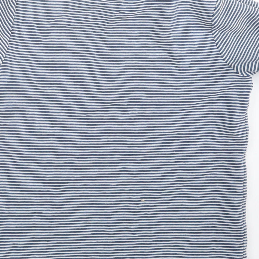 TU Boys Blue Striped Basic T-Shirt Size 9 Years
