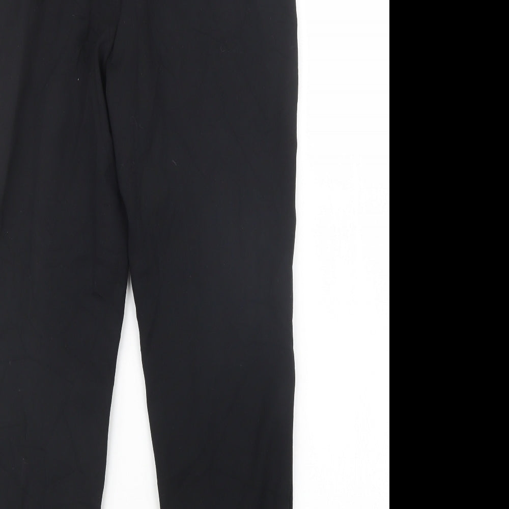 Preworn Womens Black Trousers Size 10 L27 in