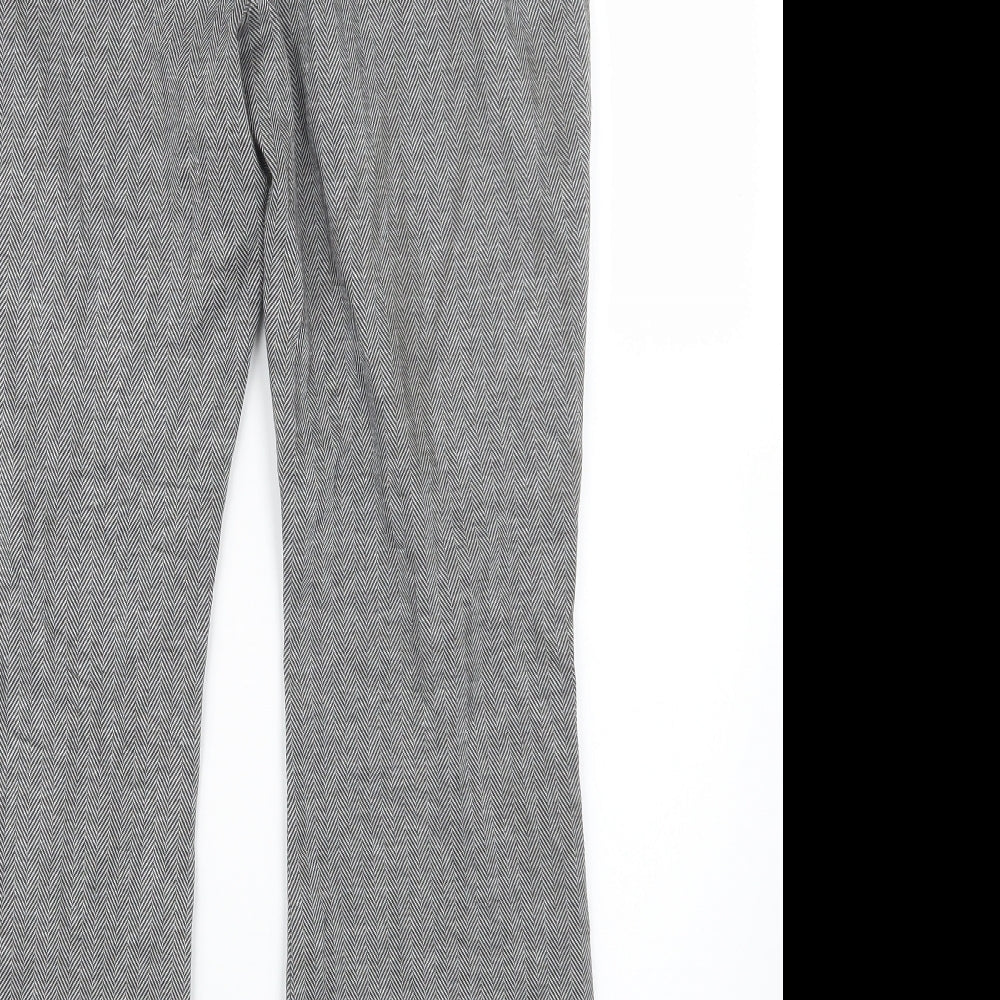Marks and Spencer Womens Grey Trousers Size 14 L28 in