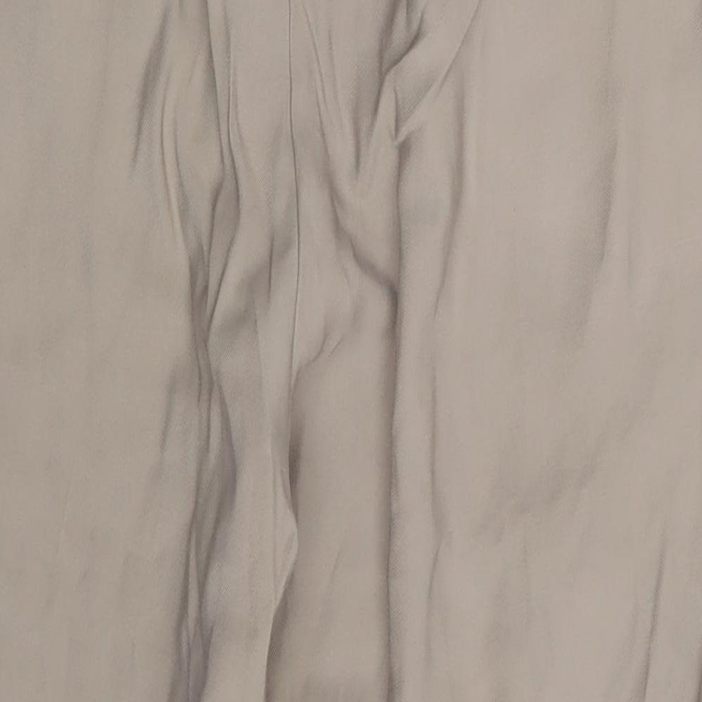 F&F Womens Beige Dress Pants Trousers Size 14 L25 in
