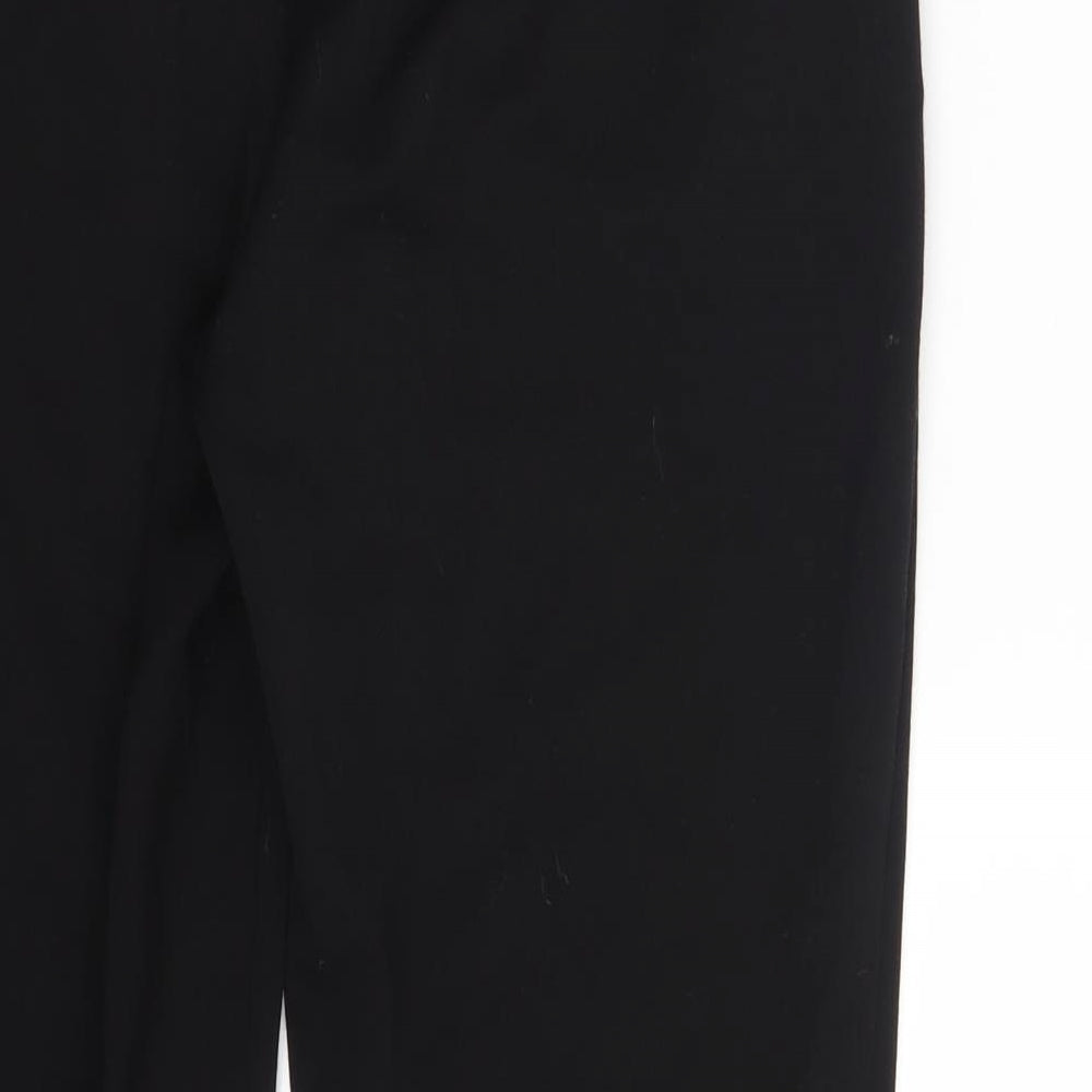 M&S Womens Black Trousers Size 12 L26 in