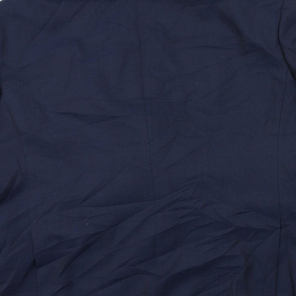 Preworn Mens Blue Jacket Suit Jacket Size 46