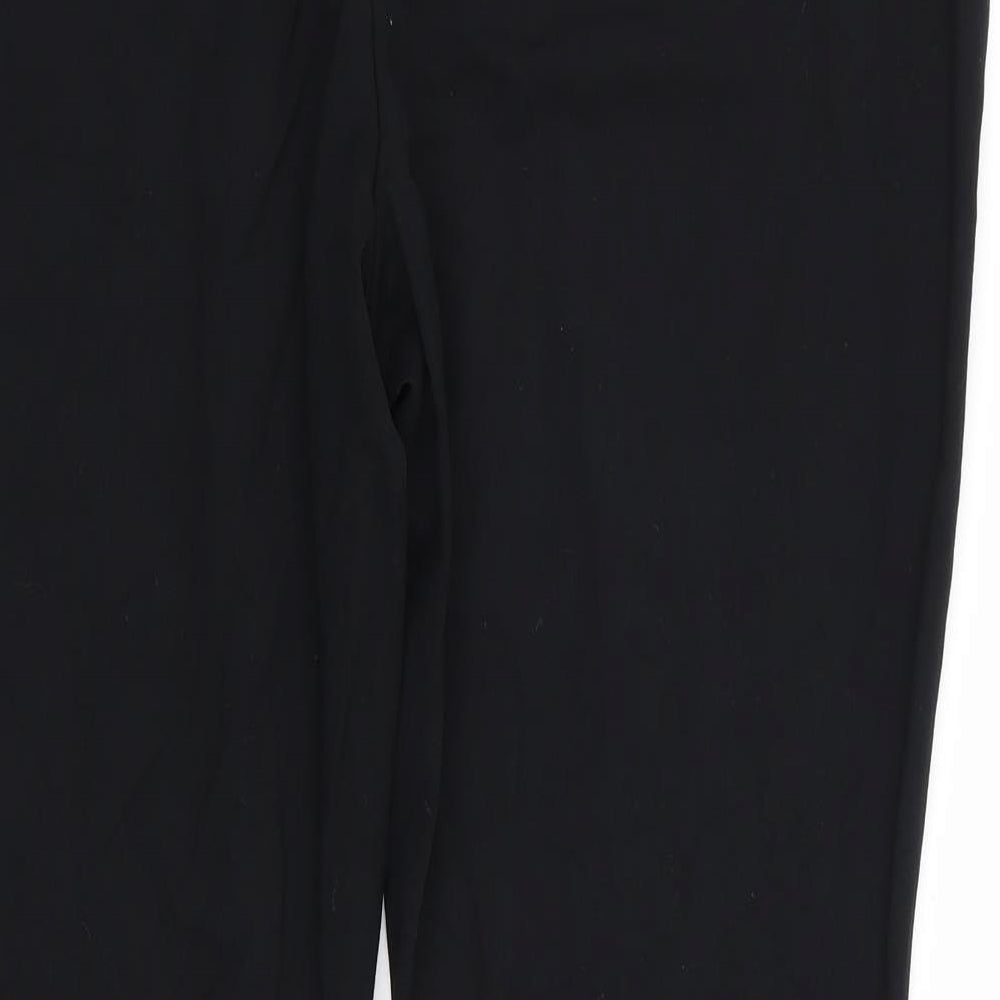 M&S Womens Black Trousers Size 16 L28 in