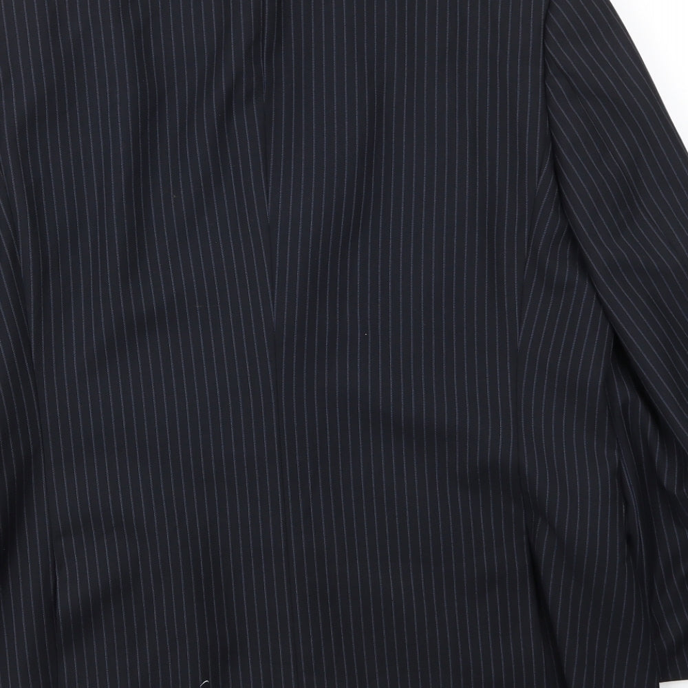 BHS Mens Blue Striped Jacket Blazer Size 40