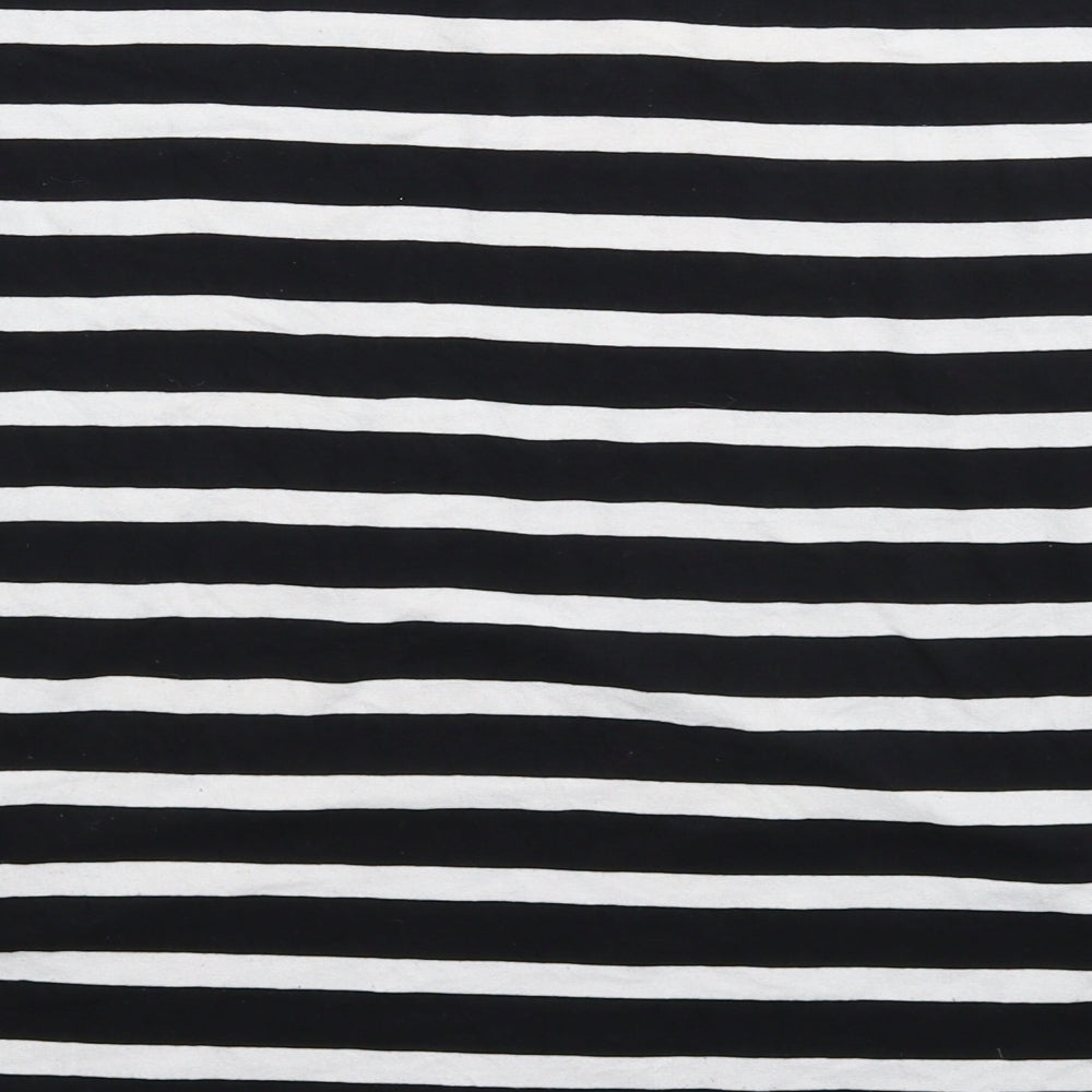 Atmosphere Womens Multicoloured Striped Basic T-Shirt Size 8 - Oversized