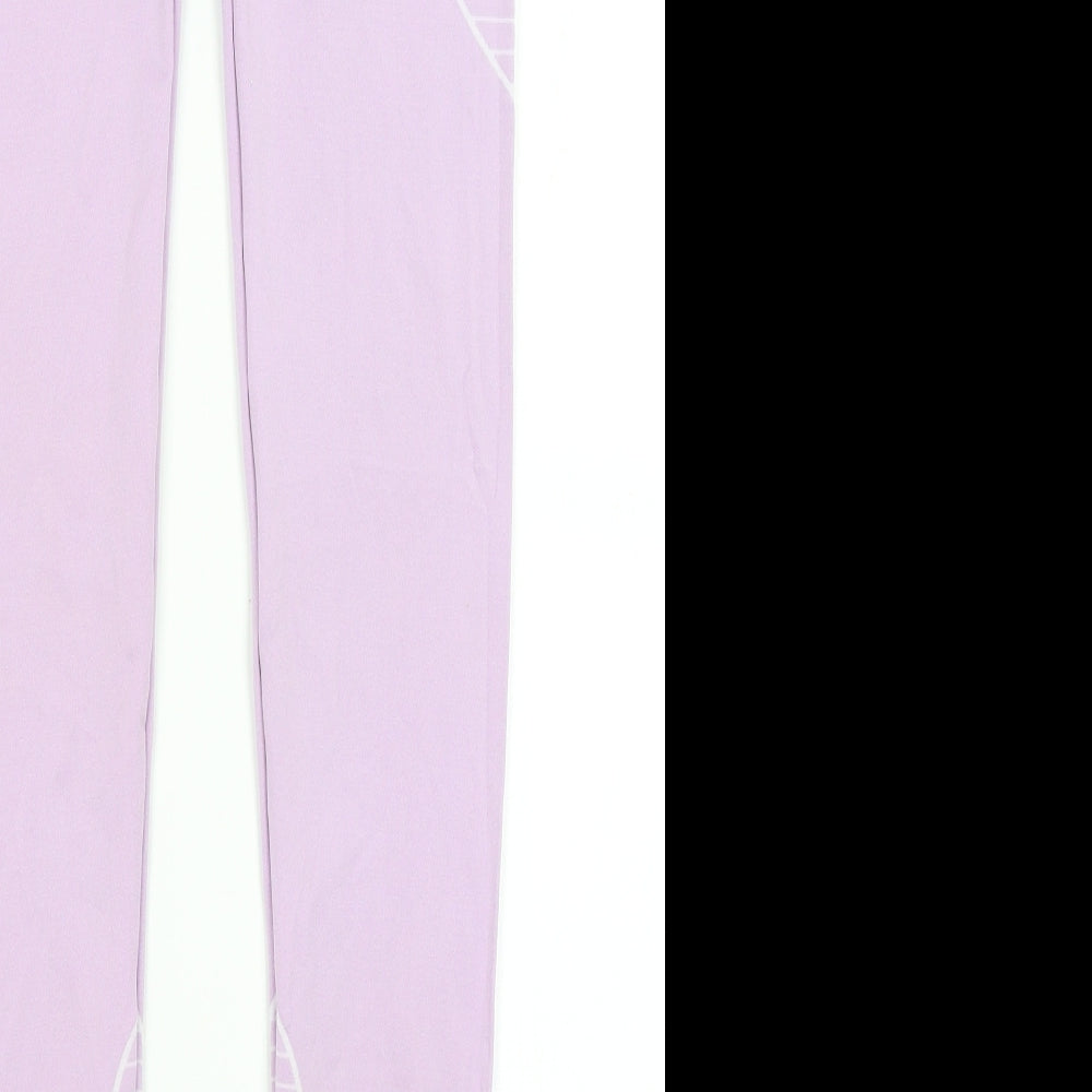 Missguided Womens Purple Capri Leggings Size 6 L25 in