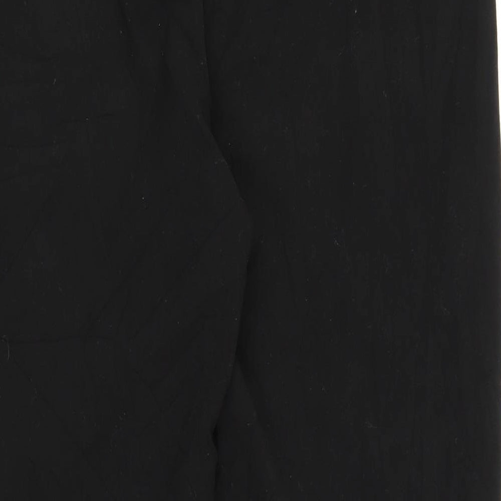 Auton Womens Black Trousers Size 16 L25 in