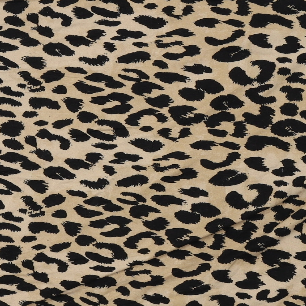 newlook Womens Brown Animal Print Top Pyjama Top Size S