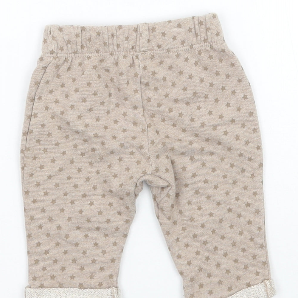 TU Boys Brown Geometric Sweatpants Trousers Size 0-3 Months