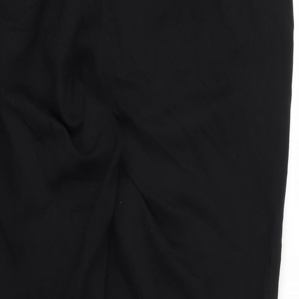 Marks and Spencer Womens Black Trousers Size 16 L26 in