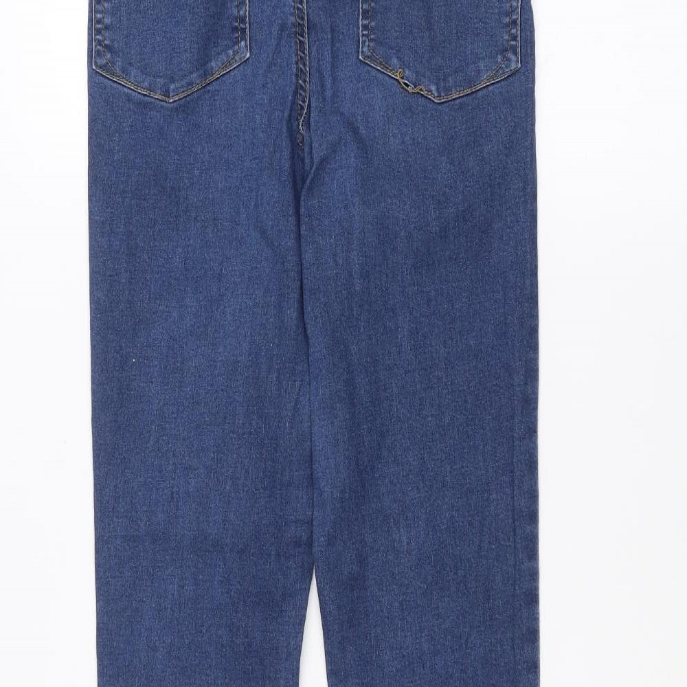 Denim & Co. Womens Blue Denim Skinny Jeans Size 10 L29 in