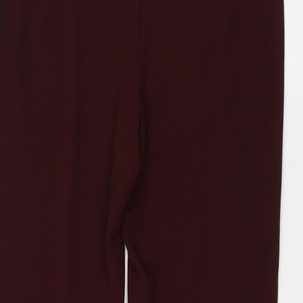 Marks and Spencer Womens Red Trousers Size 16 L26 in