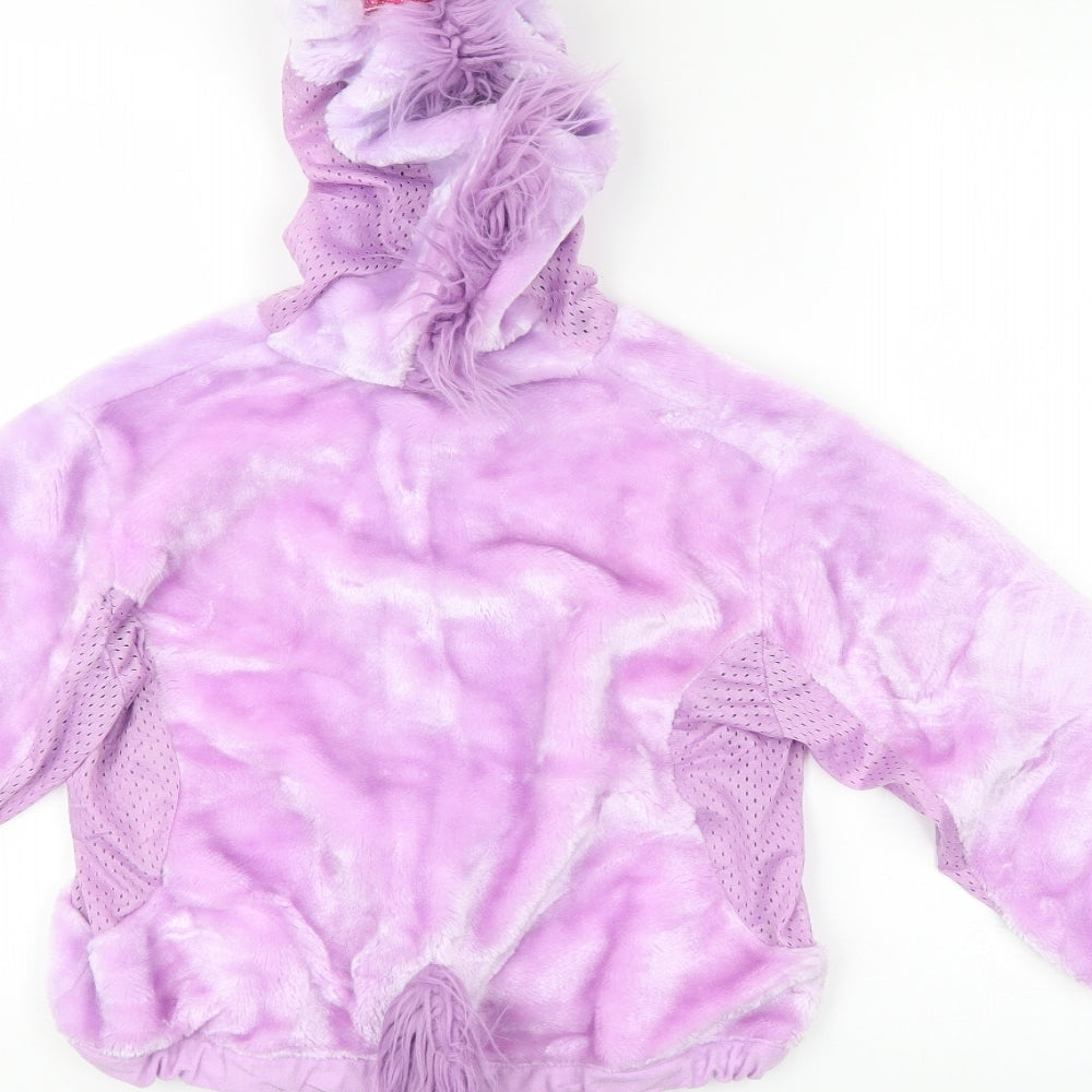 John Lewis Girls Purple Full Zip Hoodie