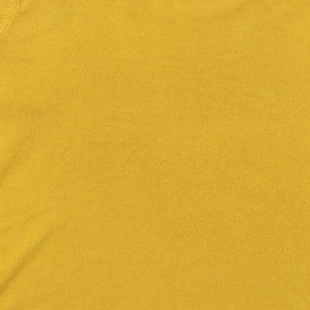 Bonmarché Womens Yellow Knit Pullover Jumper Size M
