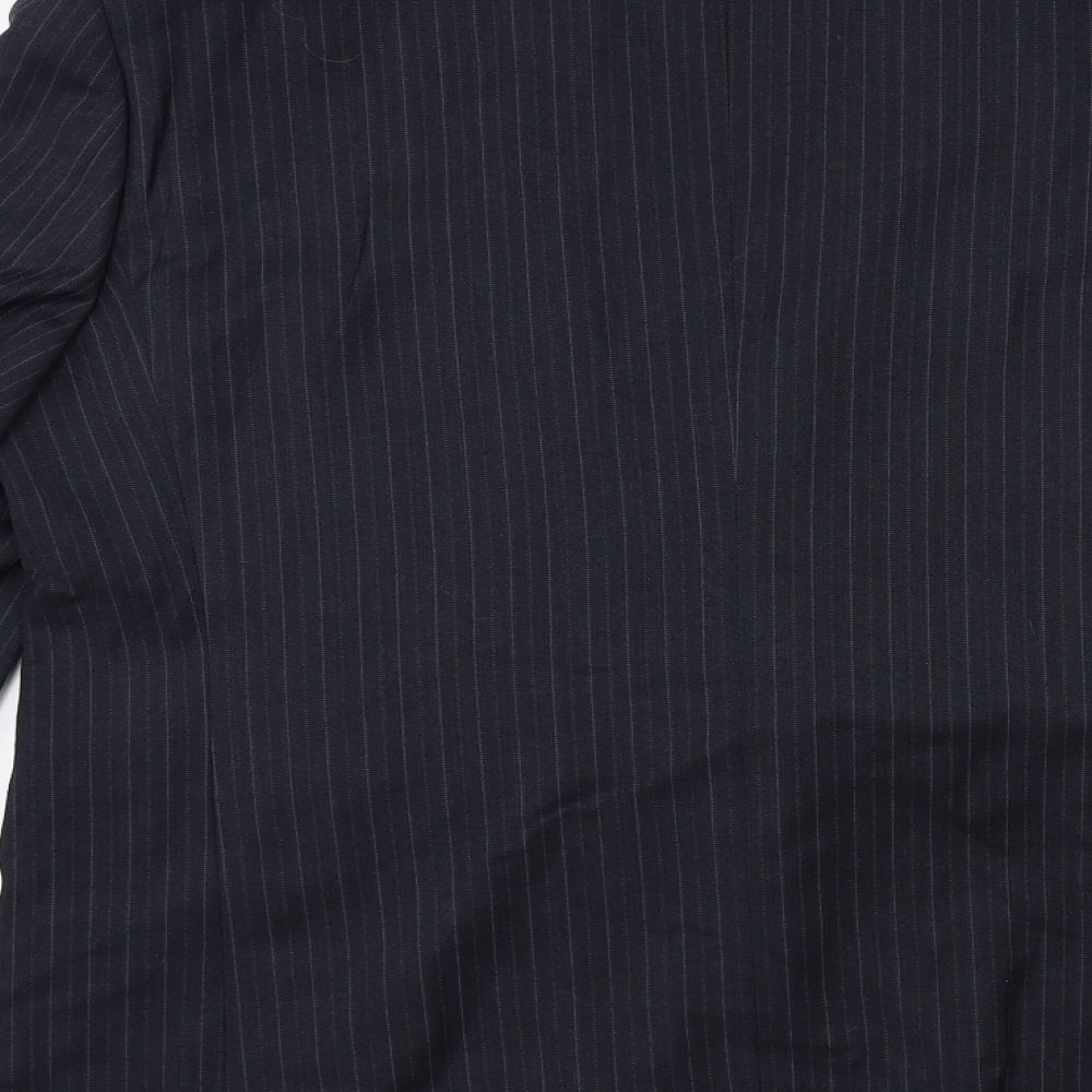 Taylor & Wright Mens Blue Striped Jacket Suit Jacket Size 46
