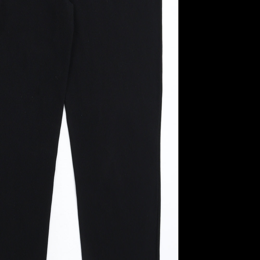 Preworn Womens Black Trousers Size 40 in L30 in