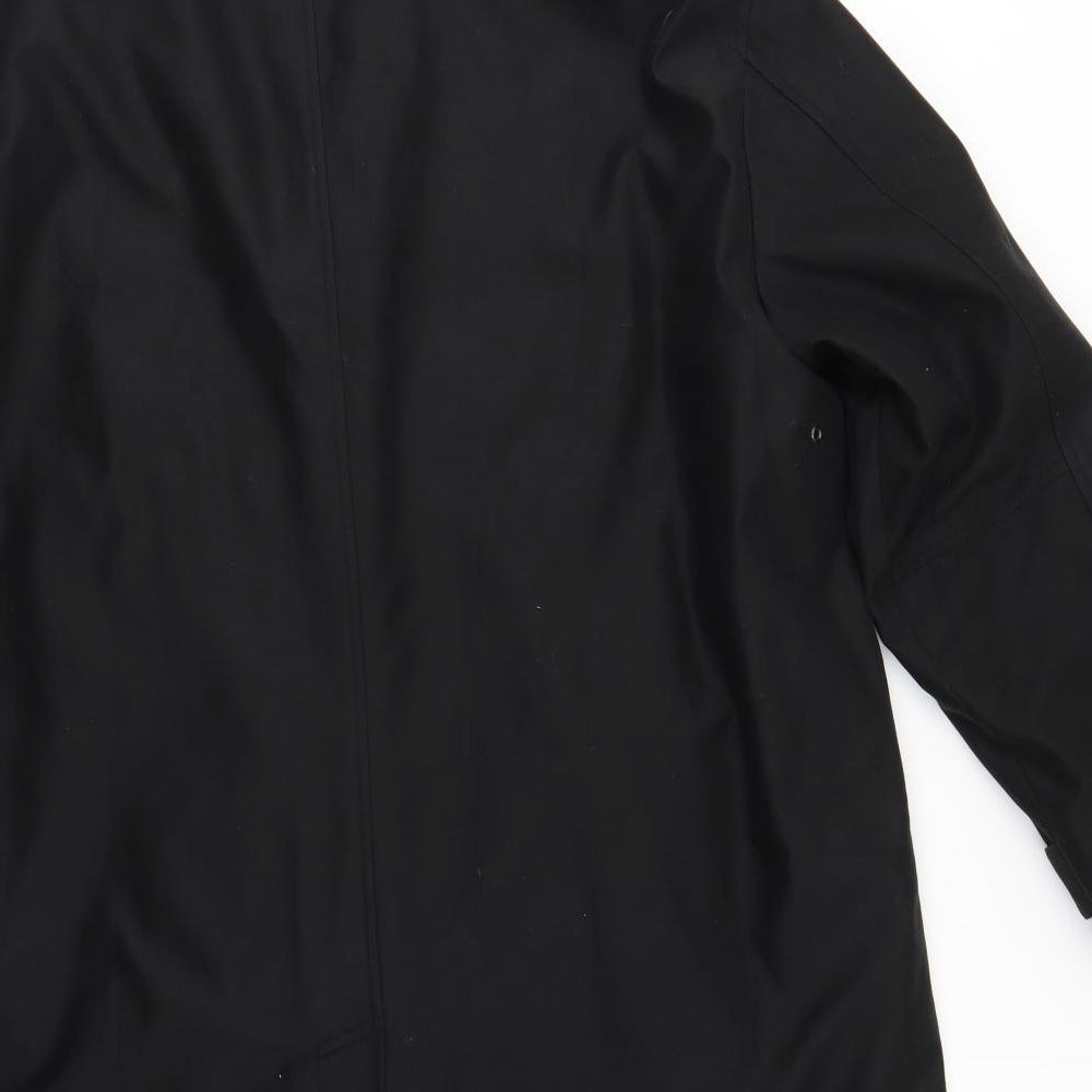 Avenue Mens Black Jacket Coat Size L