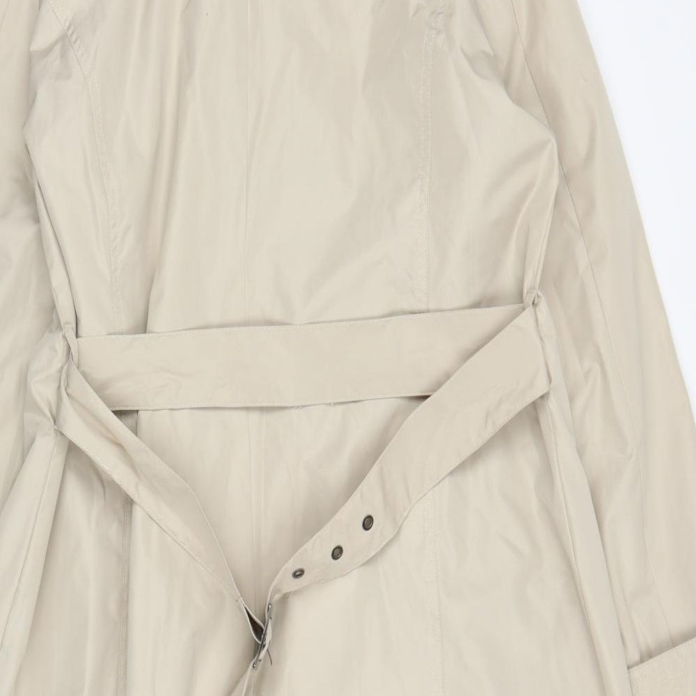 BHS Womens Beige Trench Coat Coat Size 14