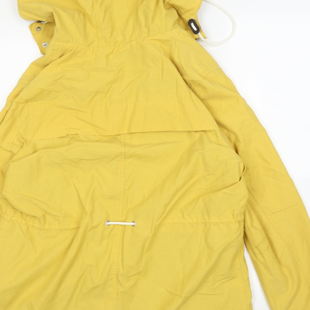 George Womens Yellow Rain Coat Coat Size 14
