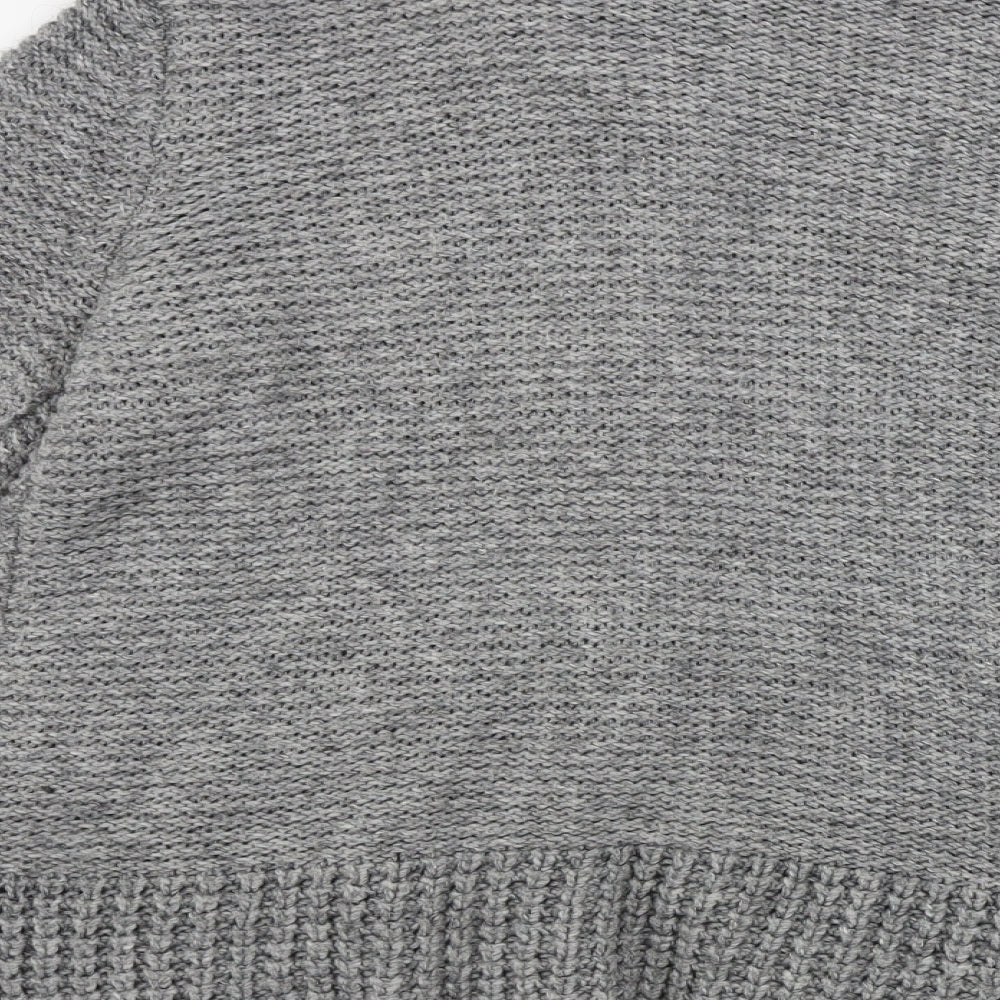 Marks and Spencer Womens Grey Cardigan Jumper Size 14