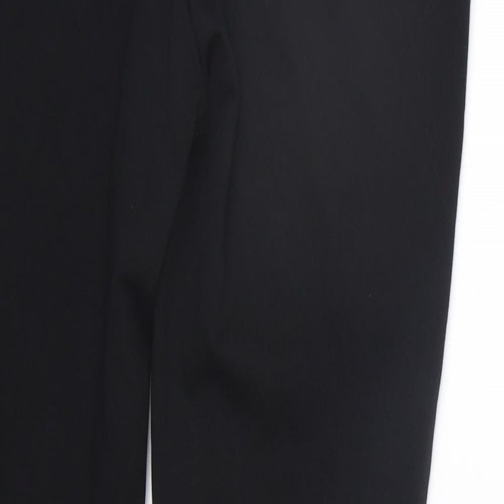 TU Womens Black Trousers Size 12 L22 in - Elasticated Waist