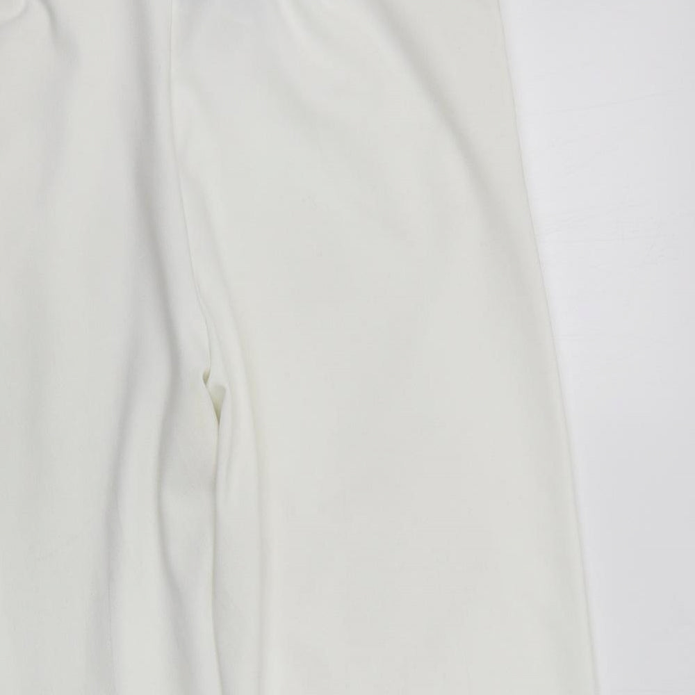 New Look Womens White Trousers Size 18 L21 in - Elasticated Waist
