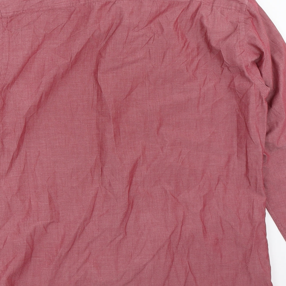 Cedar Wood State Mens Red Button-Up Size 15.5