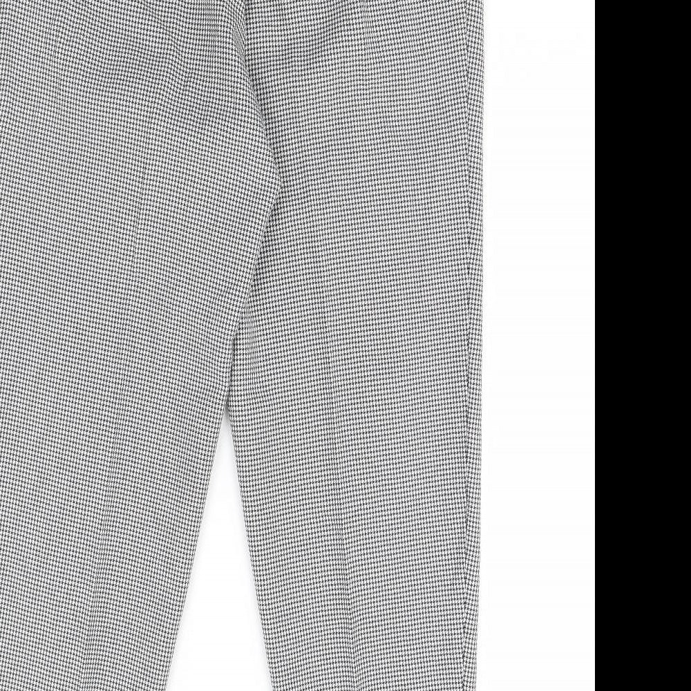 m&s Womens Black Trousers Size 12 L29 in