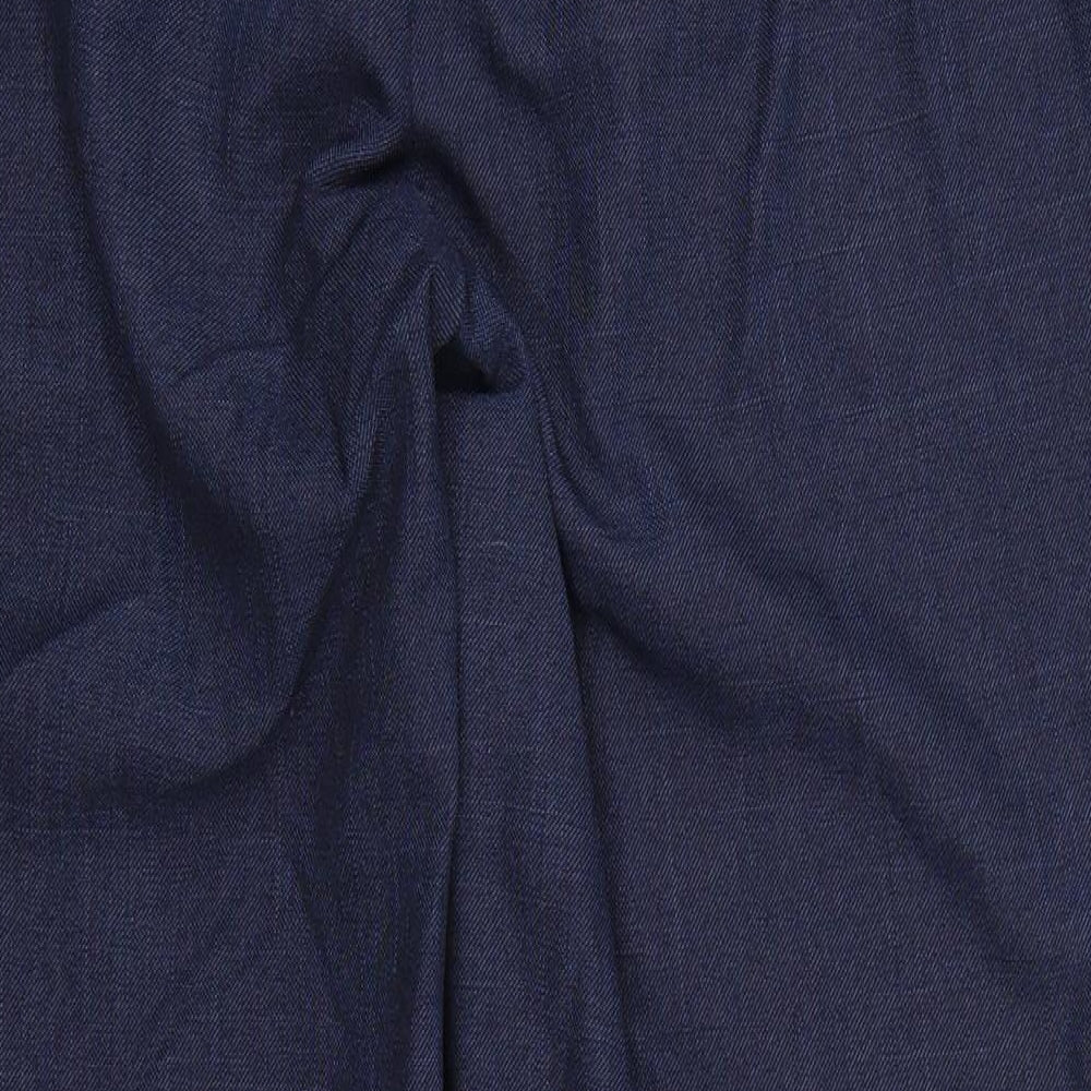 Marks and Spencer Womens Blue Trousers Size 16 L24 in