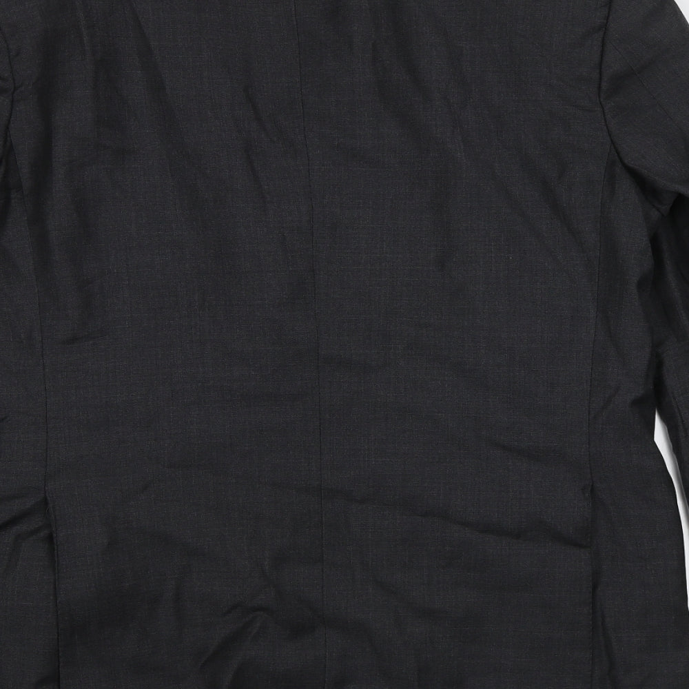 Gio Genco Mens Grey Jacket Blazer Size L