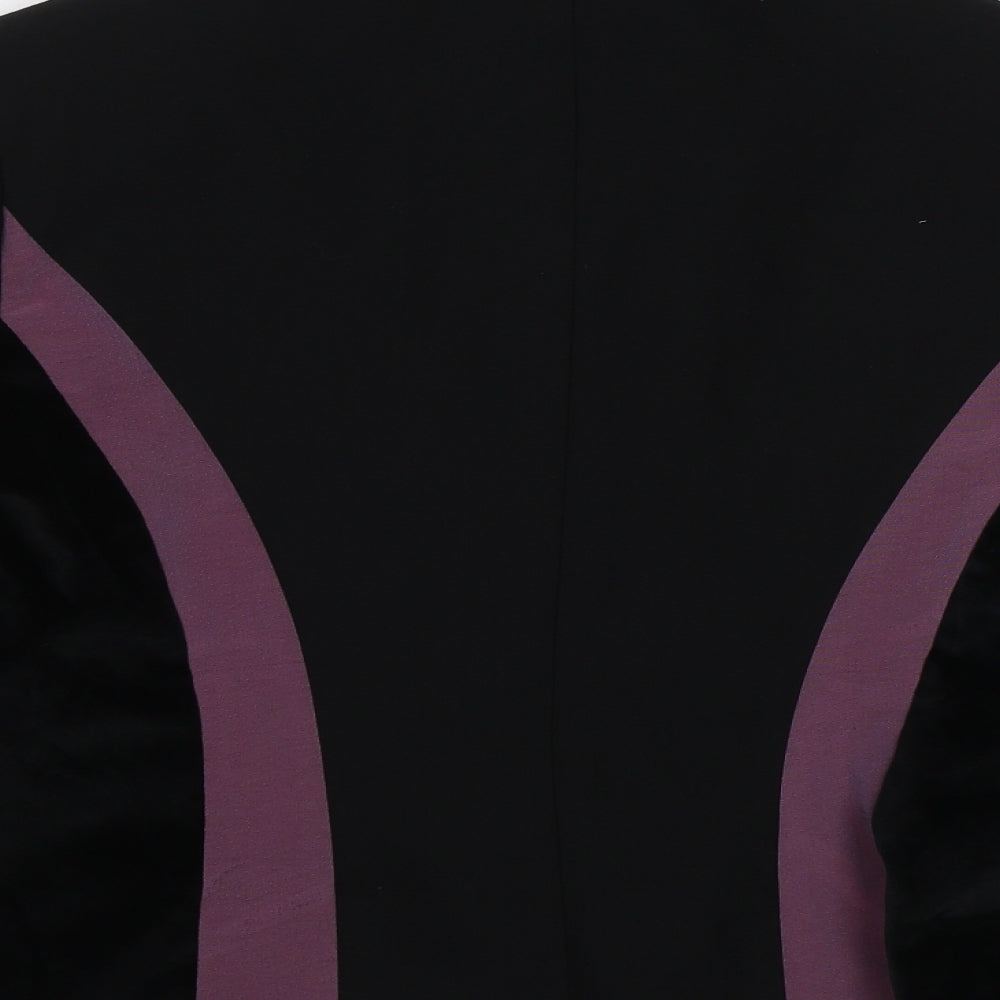 Jacqueline Riu Womens Black Jacket Blazer Size 12