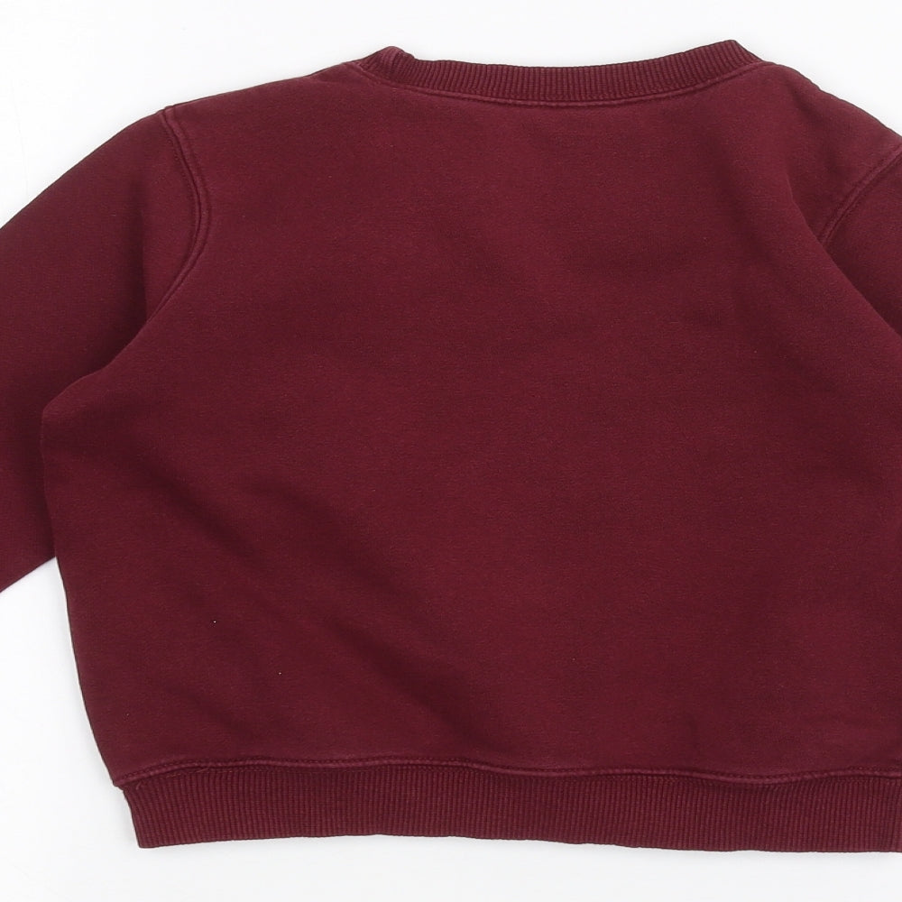 school wear Boys Red Pullover Jumper Size 5 Years