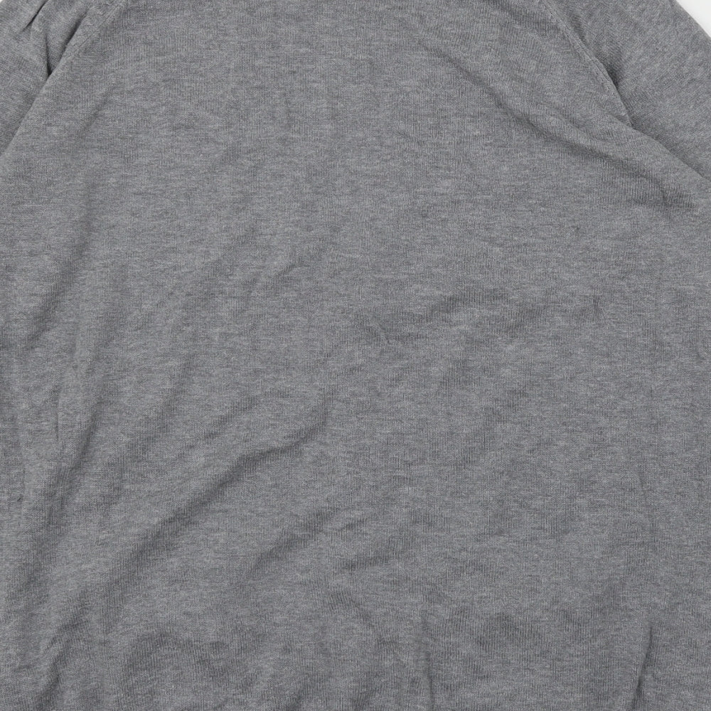 H&M Womens Grey Knit Cardigan Jumper Size M
