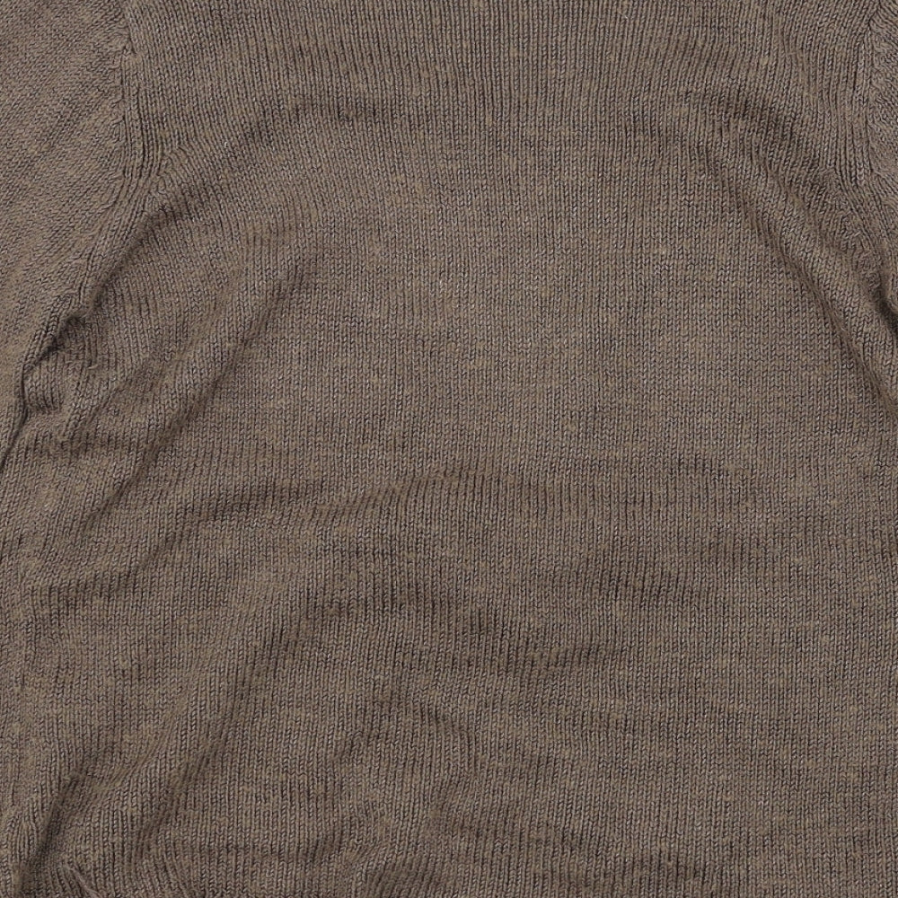 Marks and Spencer Womens Brown Knit Pullover Jumper Size 14