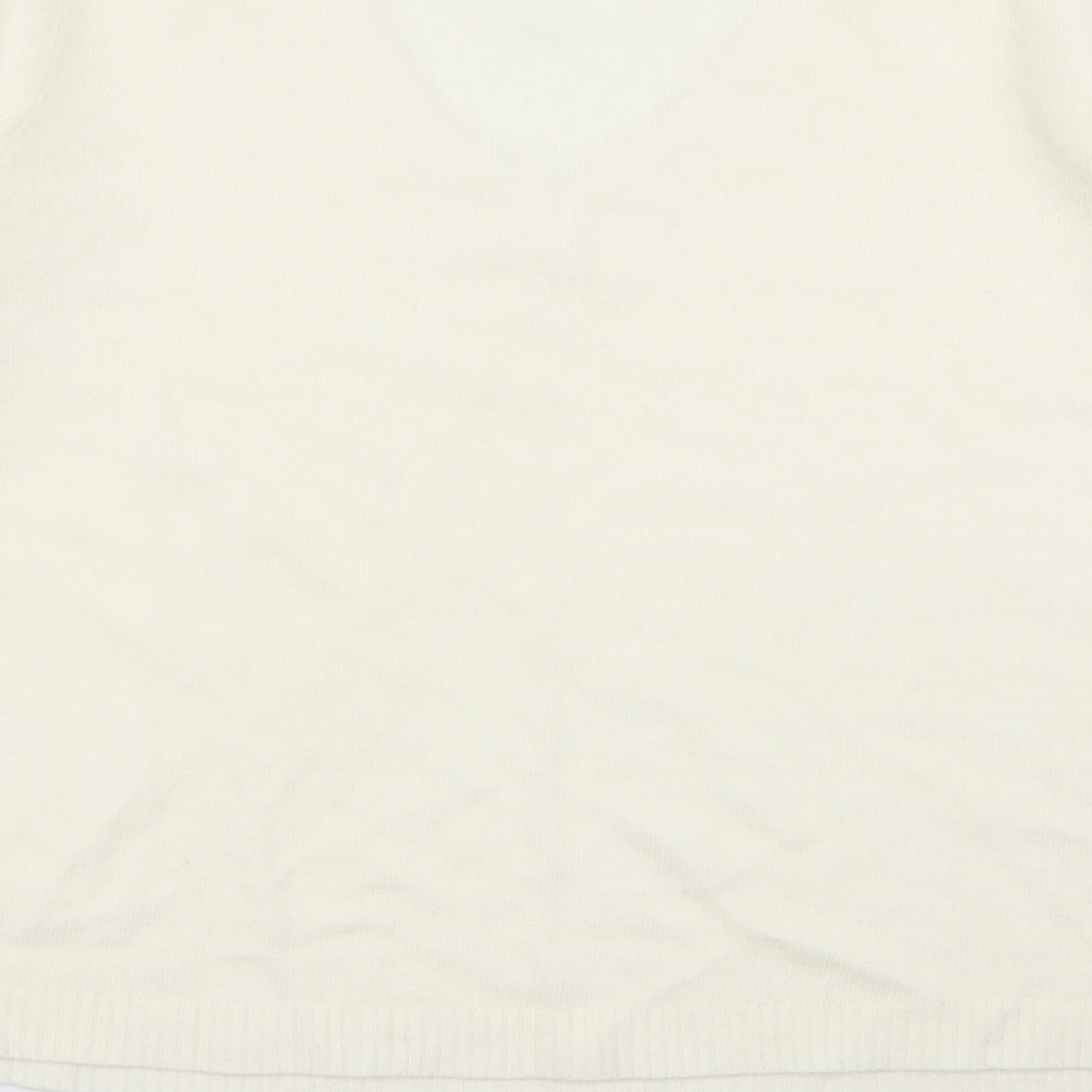 ellie louise Womens Ivory Pullover Jumper Size 2XL