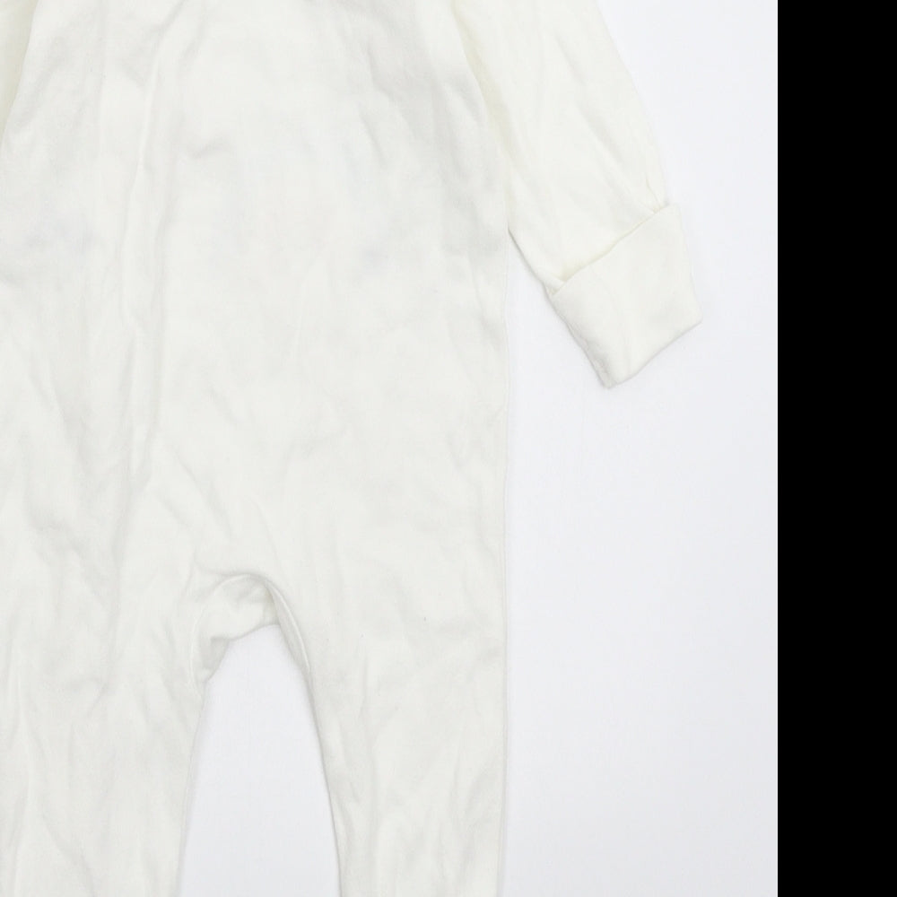 Marks and Spencer Baby White Babygrow One-Piece Size 3-6 Months