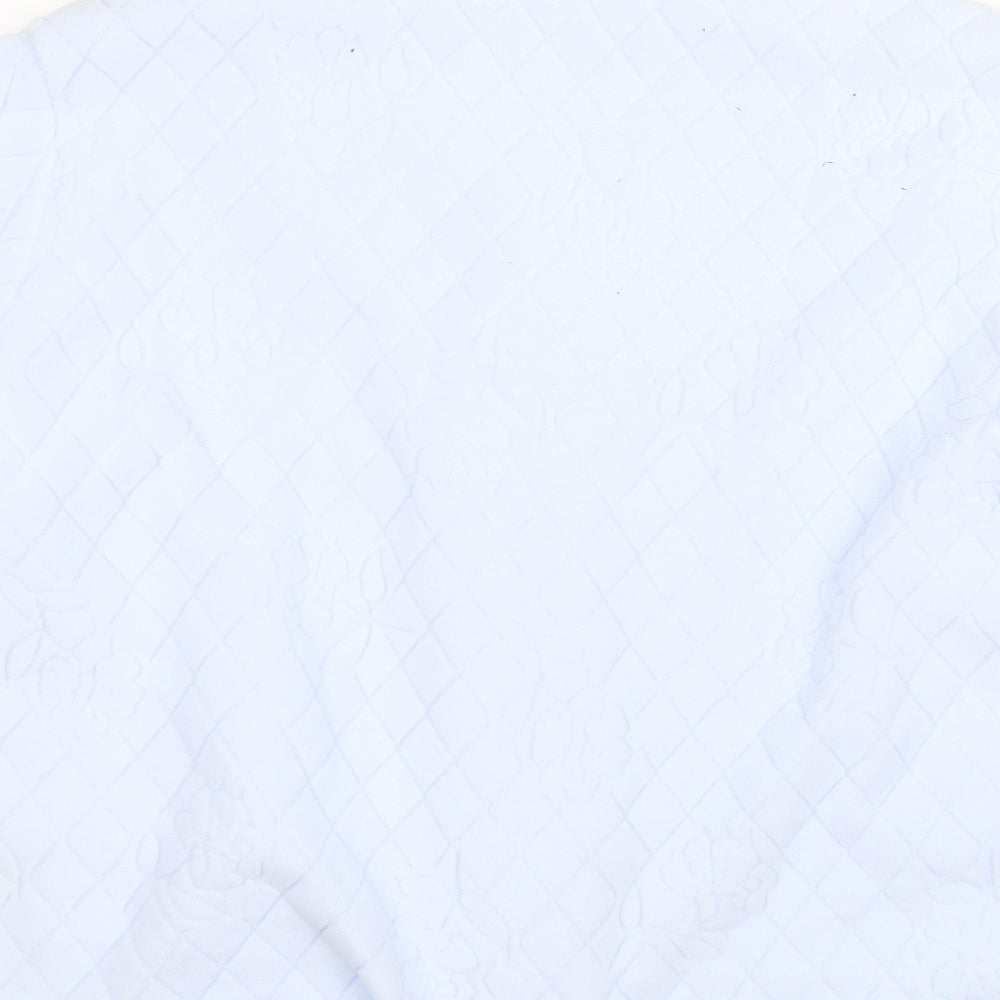 M&S Womens Blue Argyle/Diamond Top Pyjama Top Size 12