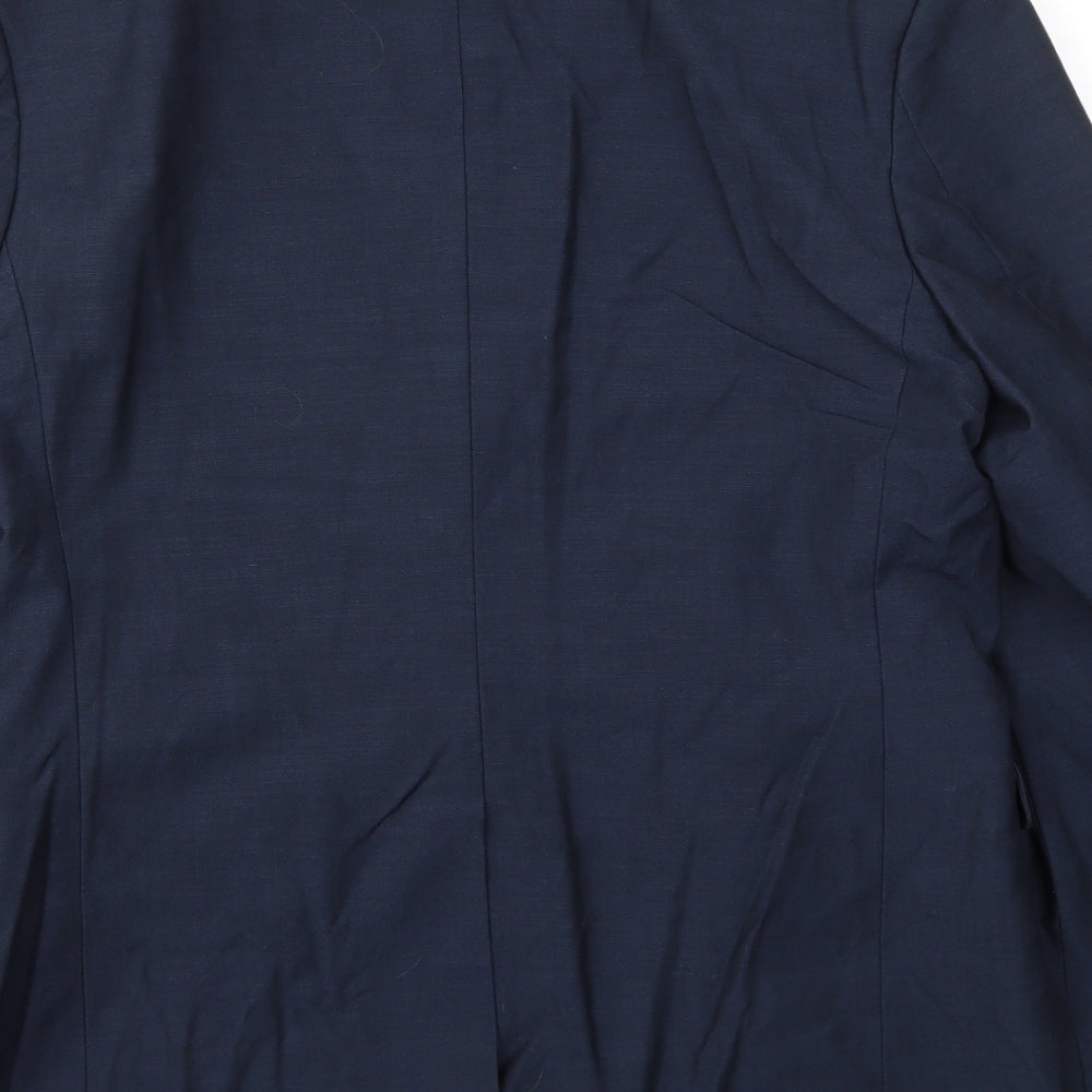 Cedar Wood State Mens Blue Jacket Blazer Size 42