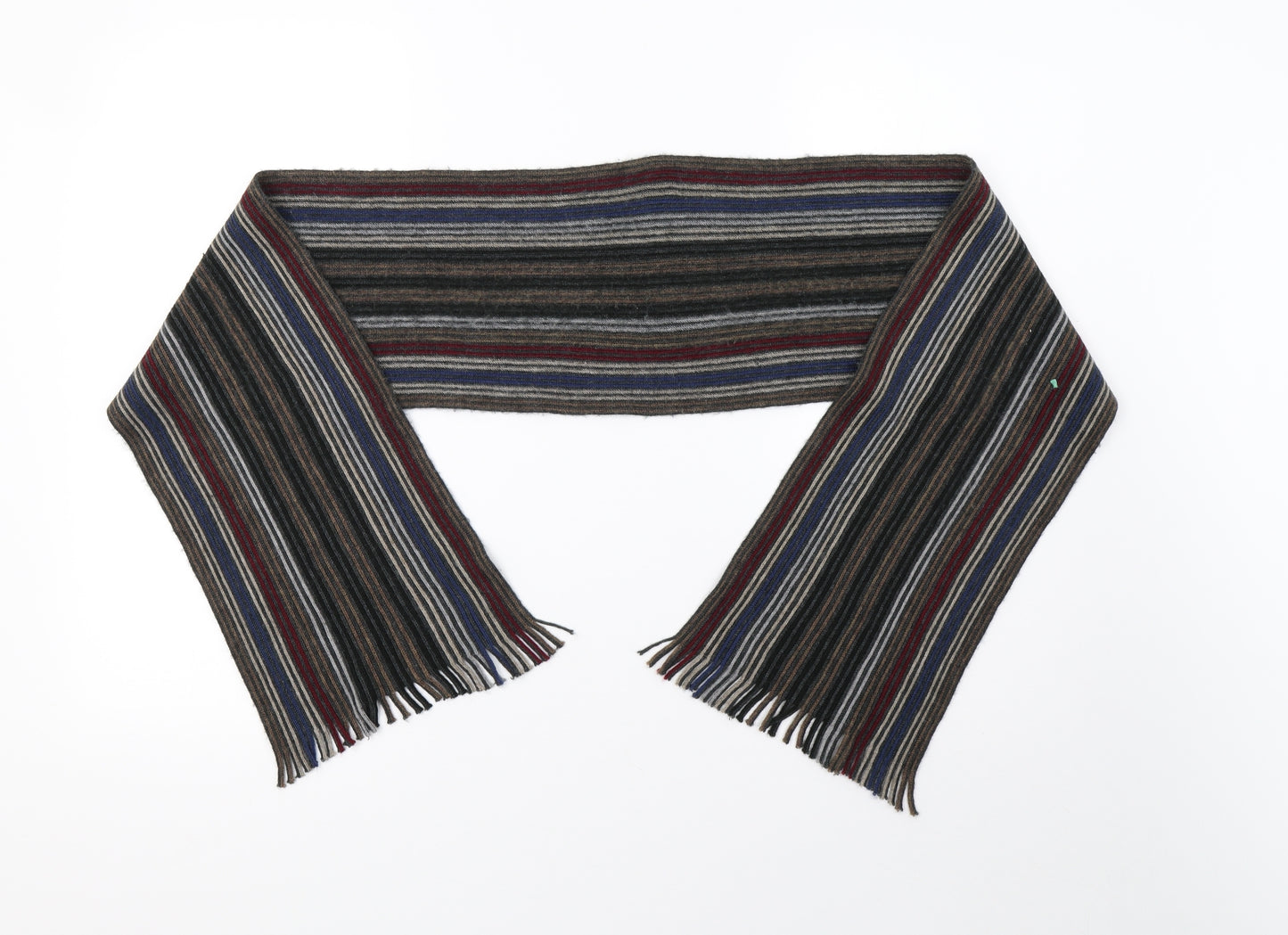 Preworn Boys Multicoloured Striped Knit Scarf One Size